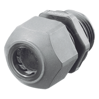 Conector de Cable, Estilo Europeo, para Conductores de 0.17\" a 0.45\", para Conduit 1/2\", Color Gris.
