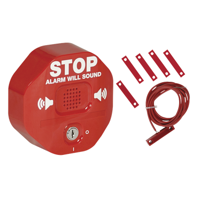 Alarma Multifunción Exit Stopper® para proteger puertas dobles (incluye contactos magnéticos)