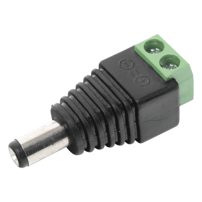 Adaptador Macho Tipo Jack de 3.5 mm (0.14 Pulgadas) Polarizado de 12 Vcc / Terminales Tipo Tornillo / Polarizado (+/-) / Ideal para Cámaras de Video Vigilancia
