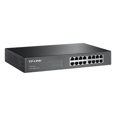 Switch Gigabit no administrable de 16 puertos 10/100/1000 Mbps para escritorio/rack