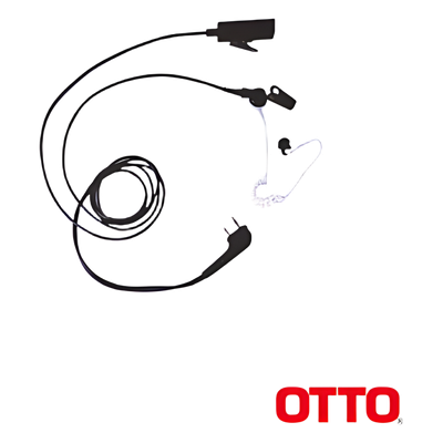 Micrófono-Audífono Profesional de 2 Cables para KENWOOD NX200/300/410/5000, TK-480/2180/3180