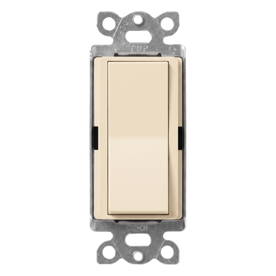 Interruptor unipolar de paleta 15 A, 120-277 V, para iluminación y motores, línea Diva
