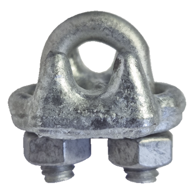 Nudo/ Perro/ Abrazadera Acero Forjado para Cable de 5/16\", Galv. por Inmersión en Caliente.