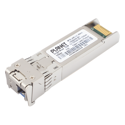 Transceptor WDM mini-Gbic SFP+ 10G LC TX:1270nm RX:1330nm para fibra Mono Modo 60 Km, , Requiere MTB-LB60
