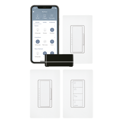 Kit de Inicio para Control Inteligente de Iluminación / Hasta 100 Dispositivos Inalámbricos / Control por App iOS y Android / Compatible con Alexa y Google Assistant / Comunicación RF Clear Connect