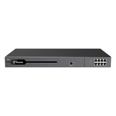 Conmutador IP PBX Enterprise Modular / 300 Extensiones Expansible a 500 / 60 Llamadas Simultáneas Expansible a 120 / Hasta 2 Puertos E1/PRI / Hot Standby / 16 Puertos FXO/FXS / Call Center y Omnica