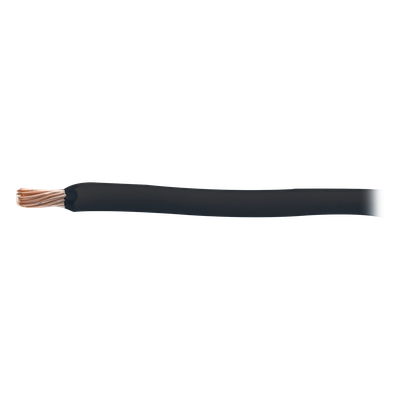 Cable Eléctrico 18 AWG Color Negro, Conductor de Cobre Suave Cableado. Aislamiento de PVC, Auto-Extinguible. Bobina de 100 Metros (328.08 Pies)