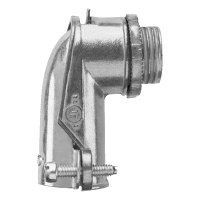Conector curvo para tubo flexible 3/4\" (19 mm)