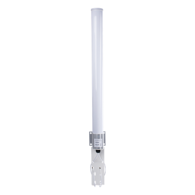 Antena Omnidireccional en 2.4 GHz, Rango de Frecuencias (2.3 - 2.5 GHz), Ganancia de 10 dBi, Doble Polaridad MIMO 2x2, Incluye Jumpers