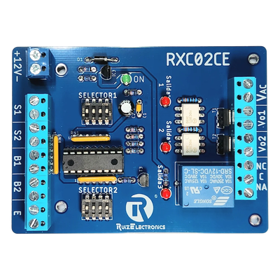 Controlador de Esclusas con cerraduras eléctricas para 2 Puertas / Alimentación 12VDC / Temporizadores Programables 0-30 seg / Entradas NC y NA / Salidas de Pulso 2 seg / Función Emergencia
