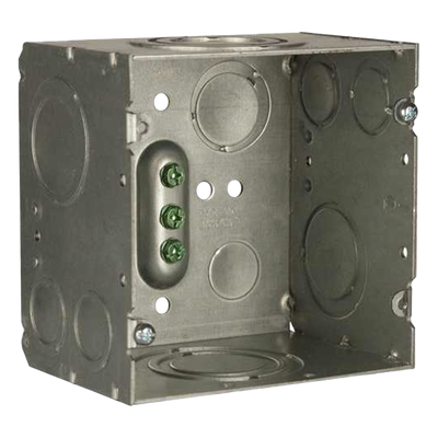 Caja Cuadrada 4- 11/16\" x 4 11/16\"/ Profundidad de 3-1/4\"/ 2 Entradas 1\", 1 1/4\", 1 1/2\", 2\", 2 Entradas 1\"-1 1/4\", 2 Entradas 3/4 \"- 1\", 4 Entradas 1/2\" - 3/4\", 2 Entradas 1/2\".