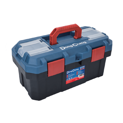 Caja de plástico Reforzada de 19 in. para Herramientas.