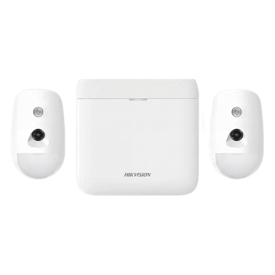 (AX PRO) KIT de Alarma AX PRO / Incluye: 1 Hub con Batería de Respaldo / 2 Detectores de Movimiento con Cámara (PIRCAM) / Compatible con Hik-Connect P2P
