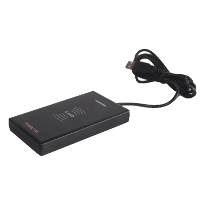 Lector Enrolador de Escritorio para tarjetas de Proximidad ROSSLARE (MIFARE 13.56 MHZ), Compatible con AXTRAXNG y AXTRAXPRO