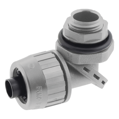 Conector Multi Posición de Nylon de 3/4\" para Tubería Liquidtight Polytuff.