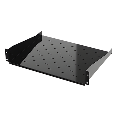 Charola para Soportar Equipos en Rack de 19, Profundidad de 34 cm, Color Negro, 1U
