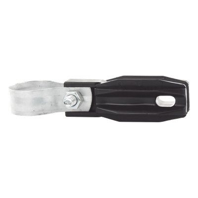 Aislador de Paso o Esquina con Abrazadera / 33-38 mm / Resina Virgen 100% / Anti-Arqueo / Tubería de Malla Ciclónica