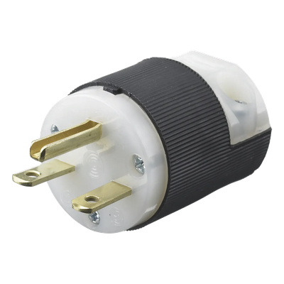Clavija Entrada Recta/ 15A 250V/ 2 Polos 3 Hilos/ Nema 6-15P/ Grado Industrial- Comercial.