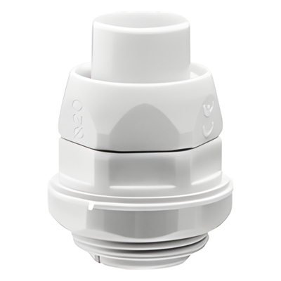 Conector (Racor) de tubería flexible a caja, PVC Auto-Extinguible de 50 mm, IP55