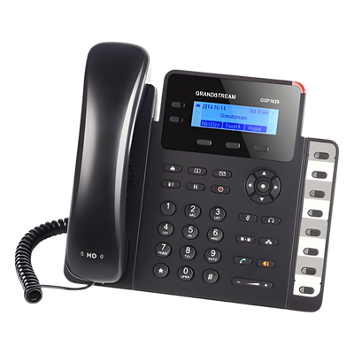 Teléfono IP SMB de 2 líneas con 3 teclas de función, 8 teclas BLF y conferencia de 3 vías, PoE