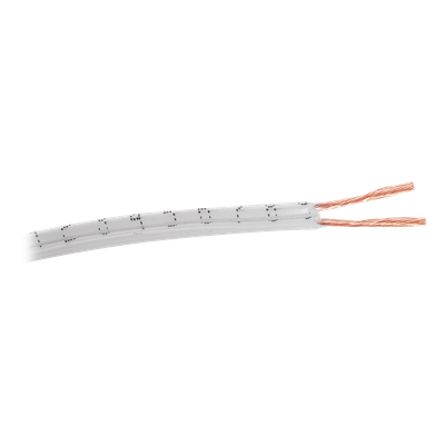 Cable POT 2 x 18 AWG / 100 Metros (328.08 Pies) / NOM-063-SCFI / Color Blanco / Aplicaciones en Electrodomésticos y Electrónicos