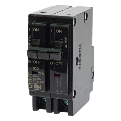 Interruptor Termomagnético Enchufable, Serie: B2Q, 2P, 60A, 240V (SKU:1002286)