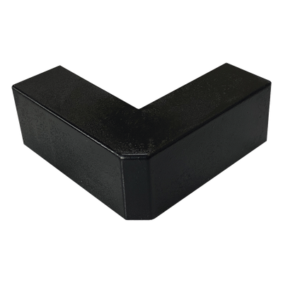 Esquinero Exterior Color Negro de PVC Auto Axtinguible, Para Canaleta TMK-1720-N-CC (5210-02003)