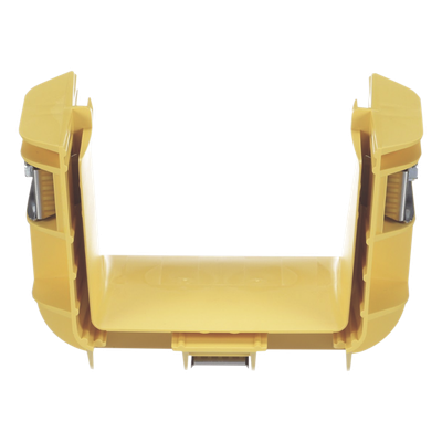 Union Recta \"Cople\", Para Canaleta FiberRunner™ 4X4, Color Amarillo