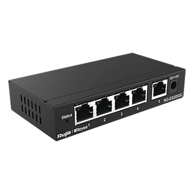 Switch Administrable con 5 puertos Gigabit, gestión gratuita desde la nube
