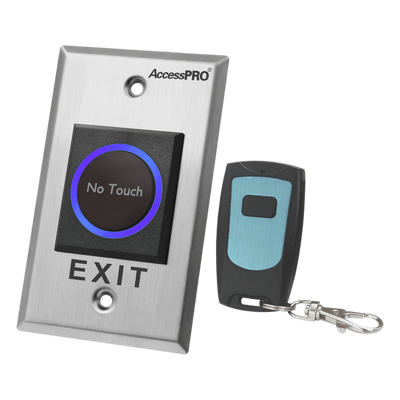Botón de Salida sin Contacto con Control Remoto / Iluminación LED / Distancia de Detección Touch Ajustable