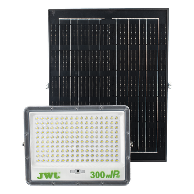 Reflector de 300 W con Panel Solar / Batería 3.2 V CD / T.C.C. 6 500 K / IP65.