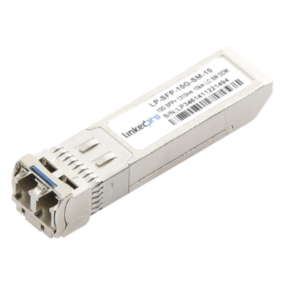 Transceptor Óptico SFP+ (Mini-Gbic) / Monomodo 1310 nm / 10 Gbps / 10GBASE-LR / Conectores LC/UPC Dúplex / DDM / Hasta 10 km