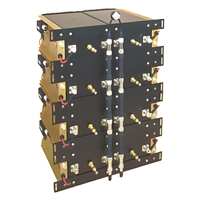 Combinador Decibel Products para Montaje en Rack 19\", 851-869 MHz, 5 Canales, 150 kHz de Sep. a Tx-Tx, 150 Watt, N Hembras.