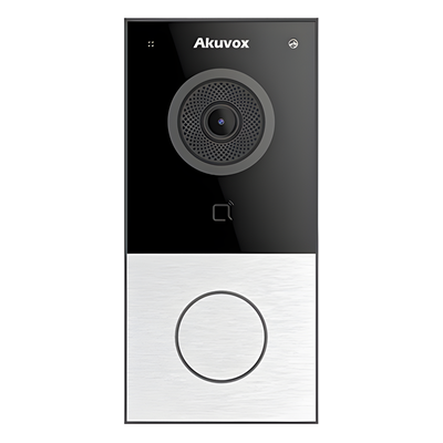 DOORBELL / WIFI / 100% en la Nube / POE / Bluetooth / NFC / Lector de Tarjetas MIFARE / Notificación en APP / Llamada Telefónica / SIP / ONVIF / IP65 / Cámara 2 MP / Botón con Iluminación / Contro