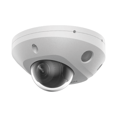 Mini Domo IP / 4 Megapixel / Dual Light 30 m (98.4 ft) / WDR 120 dB / IP67 / PoE / MicroSD 512 GB
