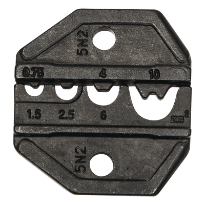 Matriz Ponchadora para Terminales sin Aislamiento, 8-18 AWG. Compatible con Pinza Ponchadora VDV200-010.