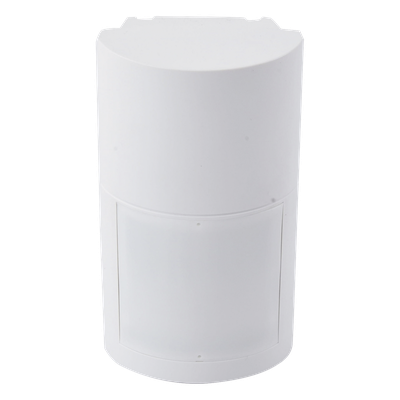 Detector de Movimiento Pasivo / Inalambrico (alimentación) / Altura de montaje 0.8m a 2.7 m ajustable / 100% Exterior / Compatible con cualquier panel de alarma