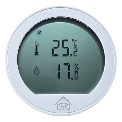 (ZigBee) Sensor de temperatura y humedad con pantalla de consulta, inalambrico ZigBee