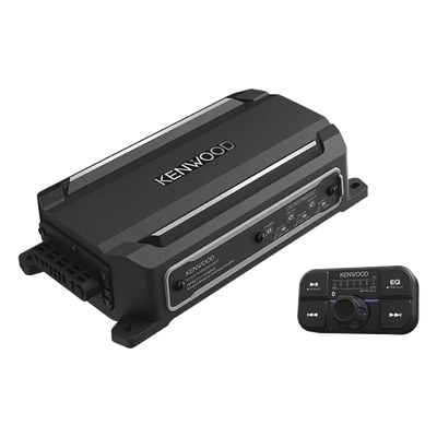 Amplificador de audio de 4 canales con control remoto y con conexión Bluetooth de 600 W de salida máxima