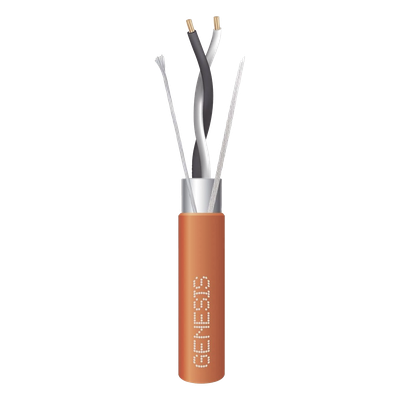 Carrete de 305 Metros (1000 Pies) / Cable 2 x 18 AWG / Color Naranja / Blindado / Plenum / Trenzado para Aplicaciones de Transmisión de Datos a Alta Velocidad para Automatización, EIA-485, BACnet y