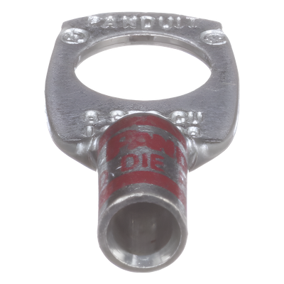 Zapata de compresión LCA8-38-L, para cal. 8 Awg, Barreno para tornillo prisionero de 3/8, 1 Pz