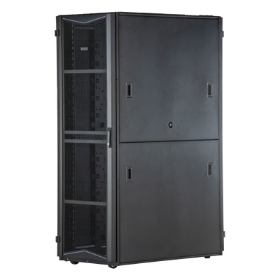 Gabinete FlexFusion para Centros de Datos, 42 UR, 800 mm de Ancho, 1200 mm de Profundidad, Fabricado en Acero, Color Negro