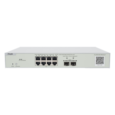 Switch Multi-Gigabit PoE+ Capa 2 con 8 Puertos 2.5G PoE+ hasta 240W y 2 Uplink SFP+ 10G ,Administrable Cloud, Diseñado Para Access Points WiFi 6/7