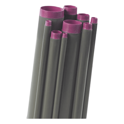Tubo Conduit rígido de aluminio de 2 1/2\" (75.06 mm) con recubrimiento de pvc con cople.