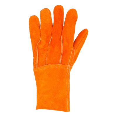 Guantes de Carnaza Largo/ Refuerzo en Palma / Resistente a Abrasión y Temperaturas Moderadas.