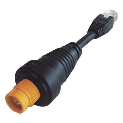 Adaptador Ethernet RJ45 / Conector Redondo Amarillo / Compatible con NSO evo2 y Zeus2