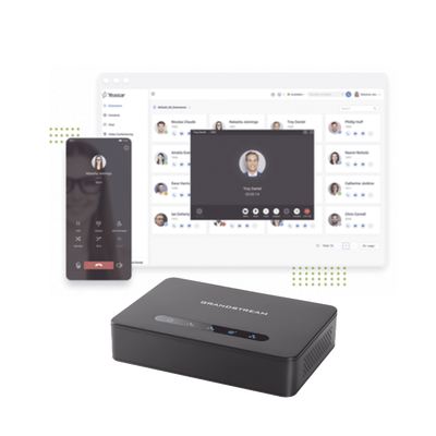 Conmutador Cloud Yeastar, 5 extensiones anuales, Gateway FXO para troncal analoga