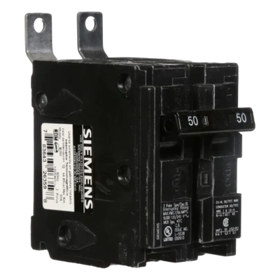 Interruptor automático atornillable tipo BL 2 polos, 50 amp.
