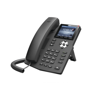 Teléfono IP empresarial para 2 lineas SIP con pantalla LCD de 2.4 Pulgadas a color y conferencia de 3 vías