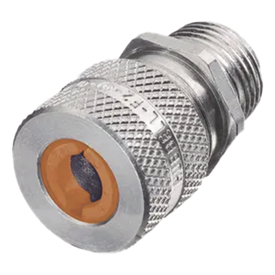 Conector de cable, de aluminio macho recto, .13 - .19\" (3.2 - 4.7 mm), 3/4\".